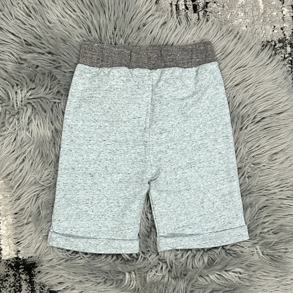 Miki Miette Boys Heathered Blue Shorts Size 3T NEW